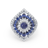 Regal Blossom Cocktail Ring