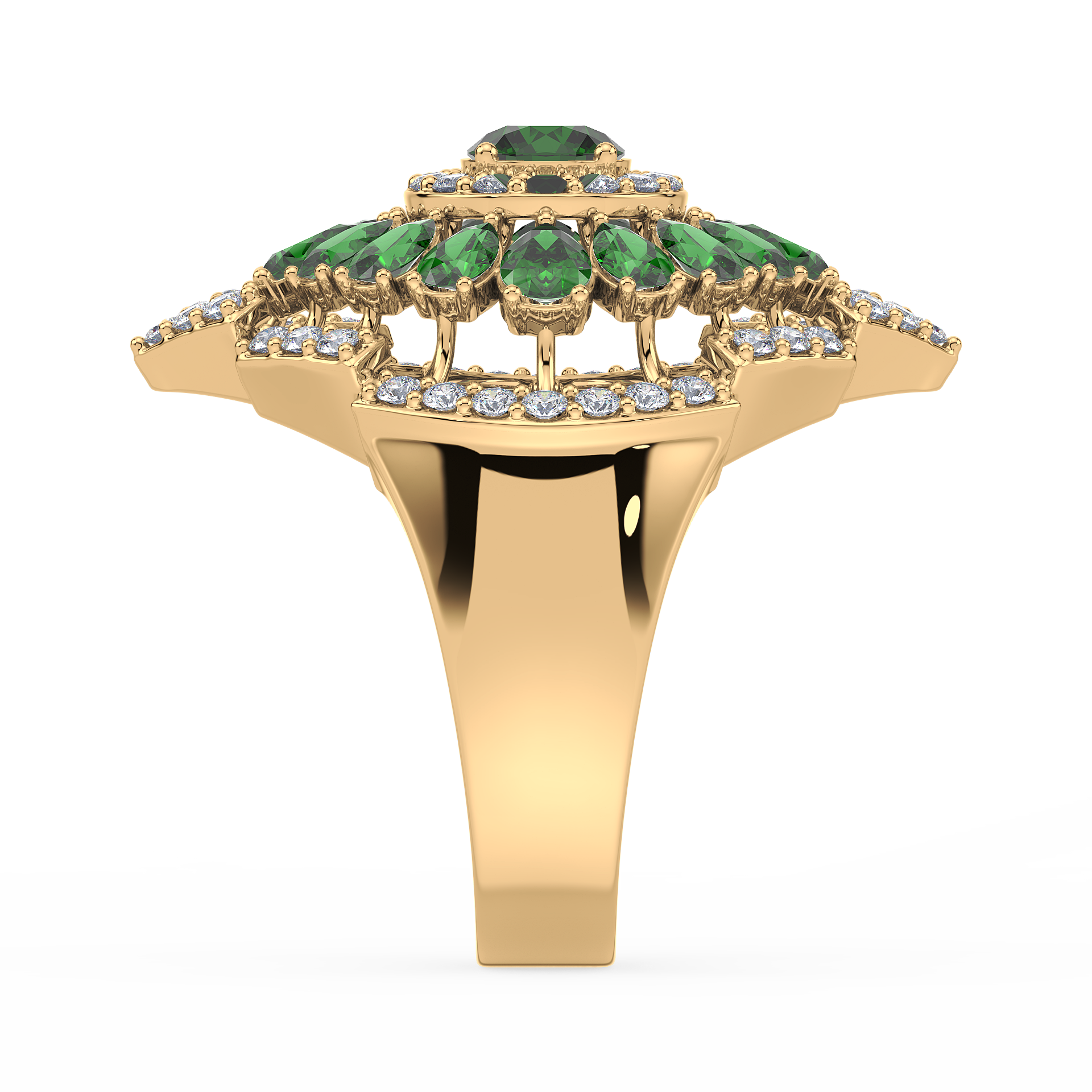 Regal Blossom Cocktail Ring