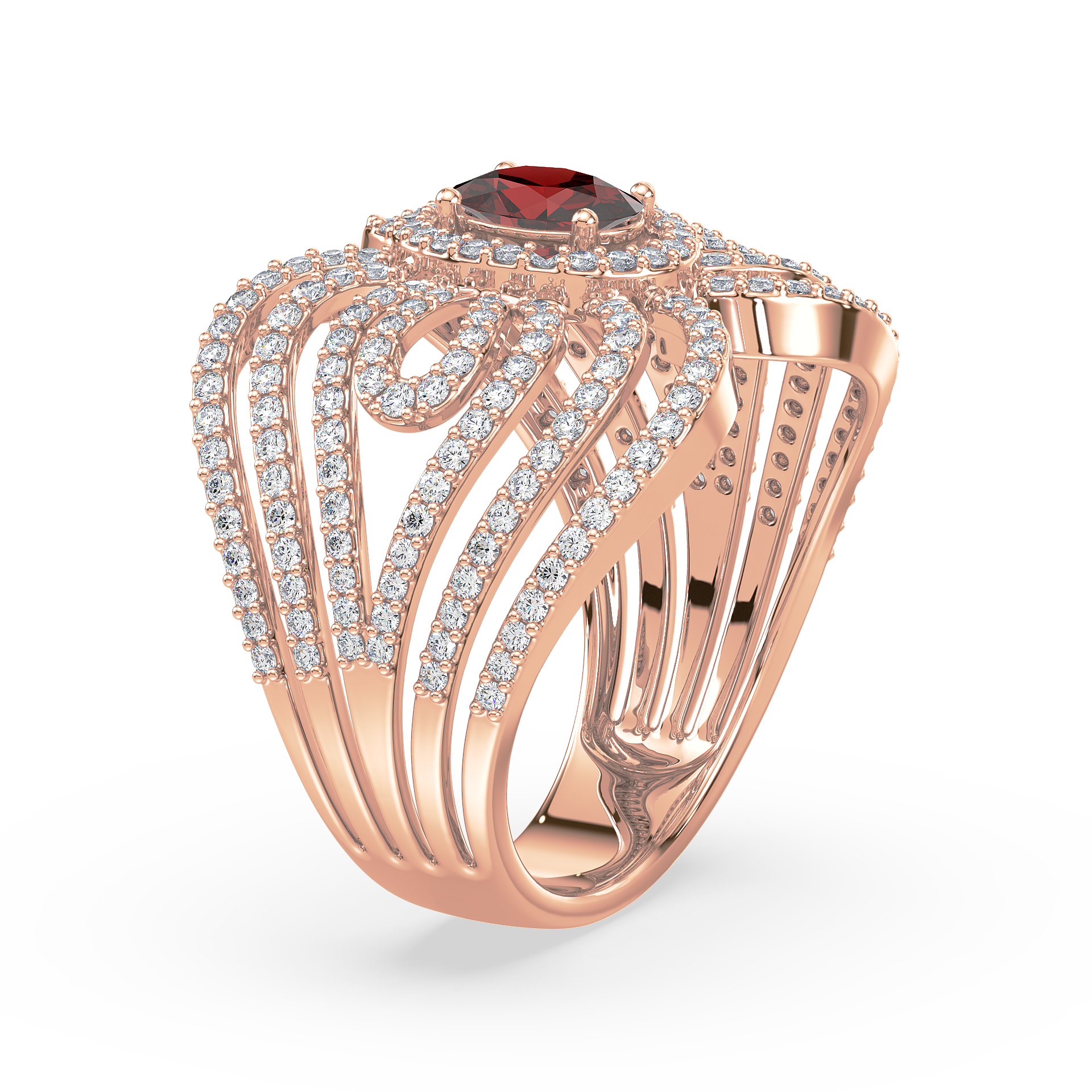 Regal Radiance Statement Ring