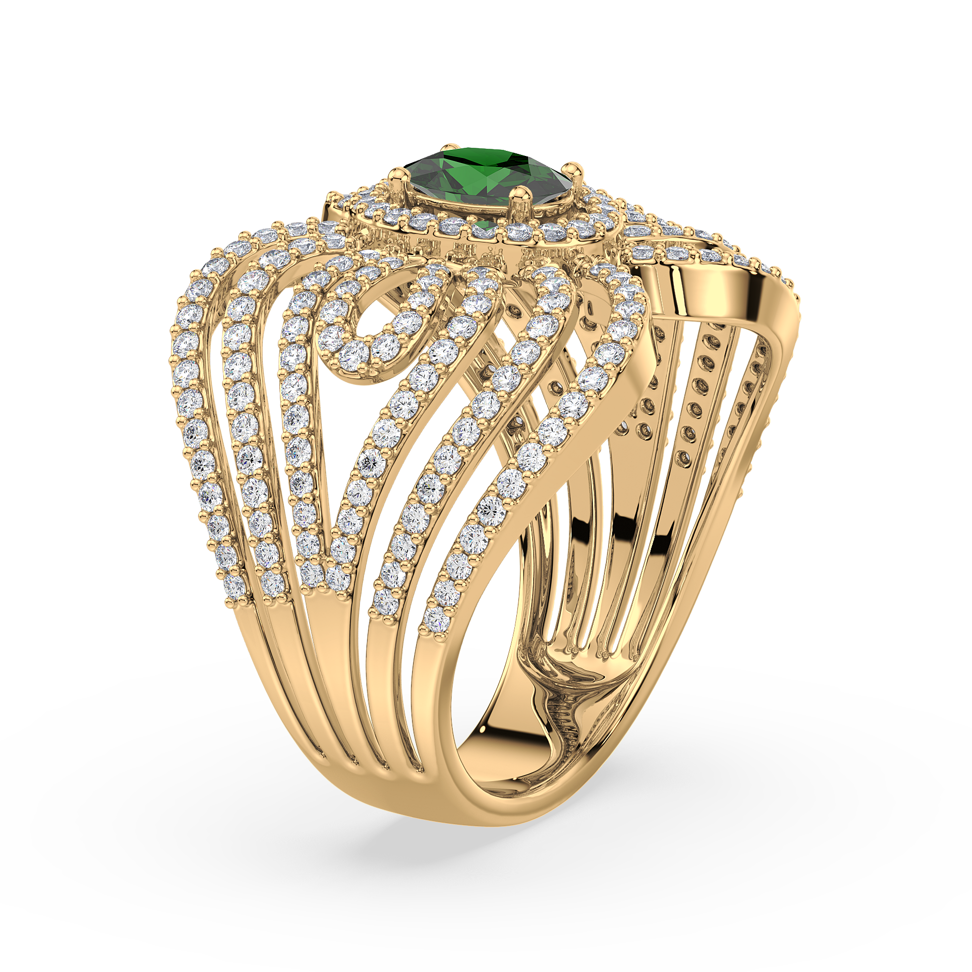 Regal Radiance Statement Ring