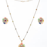 Radiant Floral Pendant Set