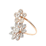 Floral Cluster Statement Ring