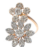 Floral Cluster Statement Ring