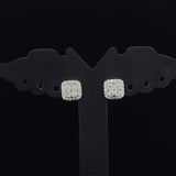 Radiant Cluster Cushion Stud Earrings