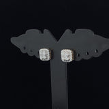 Radiant Cluster Cushion Stud Earrings
