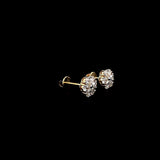 Floral Elegance Diamond Studs