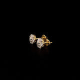 Floral Elegance Diamond Studs