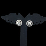Halo Sparkle Diamond Studs