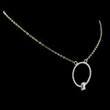 Aurora Baguette Diamond Circle Pendant