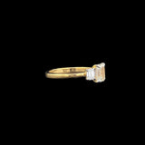 Aurora Trilogy Emerald-Cut Ring
