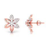 Delicate Petal Stud Earrings (with Screw)