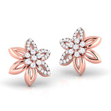 Delicate Petal Stud Earrings (with Screw)