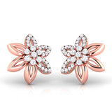 Delicate Petal Stud Earrings (with Screw)