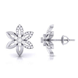 Delicate Petal Stud Earrings (with Screw)