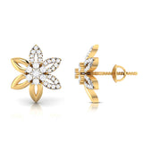 Delicate Petal Stud Earrings (with Screw)