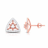 Geometric Radiance Stud Earrings (with Screw)