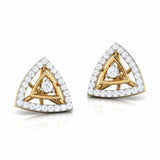 Geometric Radiance Stud Earrings (with Screw)