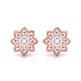 Blooming Floral Stud Earrings (with Screw)