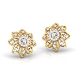 Blooming Floral Stud Earrings (with Screw)