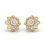 Blooming Floral Stud Earrings (with Screw)