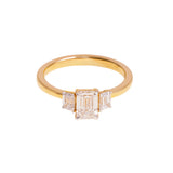 Aurora Trilogy Emerald-Cut Ring