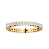 Radiant Row Princess Cut Diamond Eternity Band