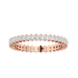 Radiant Row Princess Cut Diamond Eternity Band