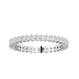 Radiant Row Princess Cut Diamond Eternity Band