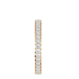 Radiant Row Princess Cut Diamond Eternity Band