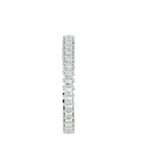 Radiant Row Princess Cut Diamond Eternity Band