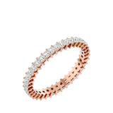 Radiant Row Princess Cut Diamond Eternity Band