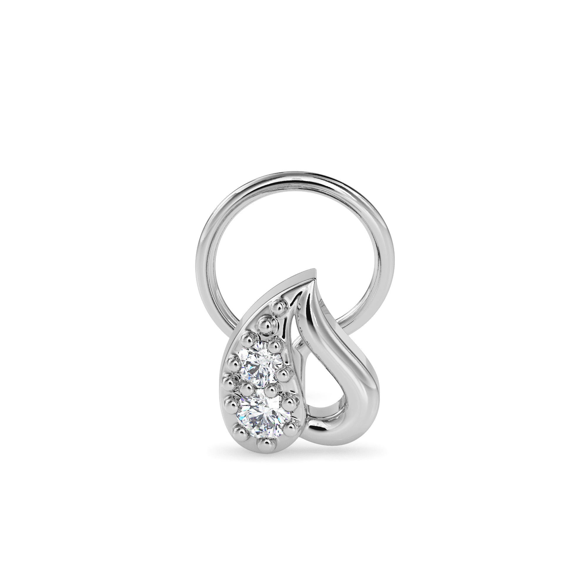 Teardrop Elegance Nose Pin