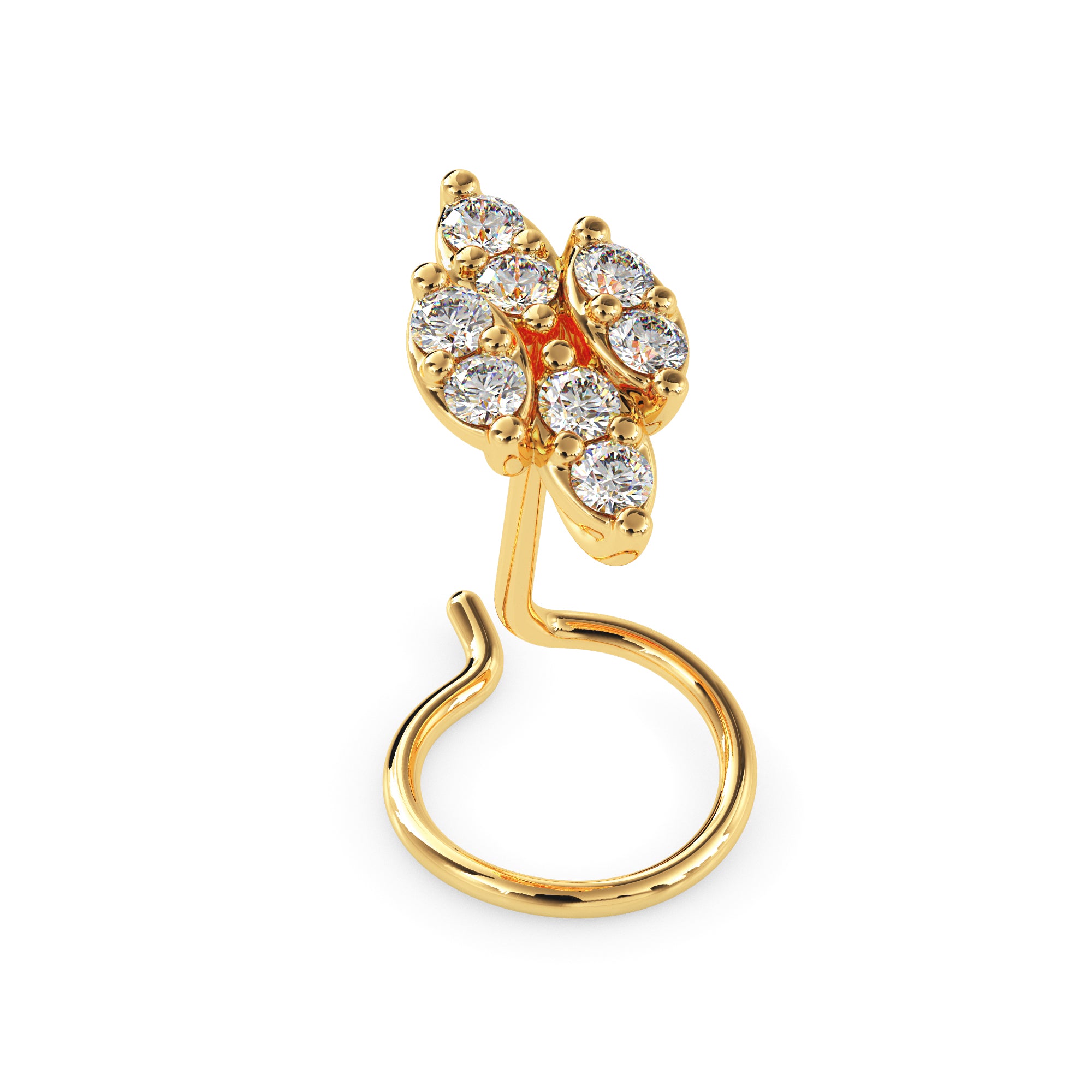 Marquise Elegance Nose Pin