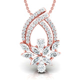 Blooming Vine Diamond Pendant Set