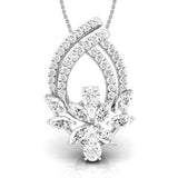 Blooming Vine Diamond Pendant Set