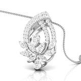 Blooming Vine Diamond Pendant Set