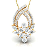 Blooming Vine Diamond Pendant Set