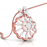 Floral Symphony Diamond Pendant Set