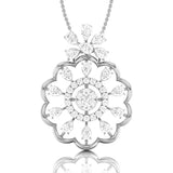 Floral Symphony Diamond Pendant Set