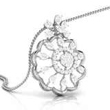 Floral Symphony Diamond Pendant Set