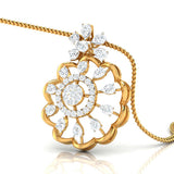 Floral Symphony Diamond Pendant Set