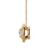 Radiant Double Halo Pendant
