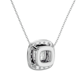 Radiant Double Halo Pendant