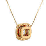 Radiant Double Halo Pendant