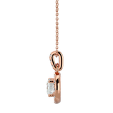 Classic Halo Solitaire Pendant