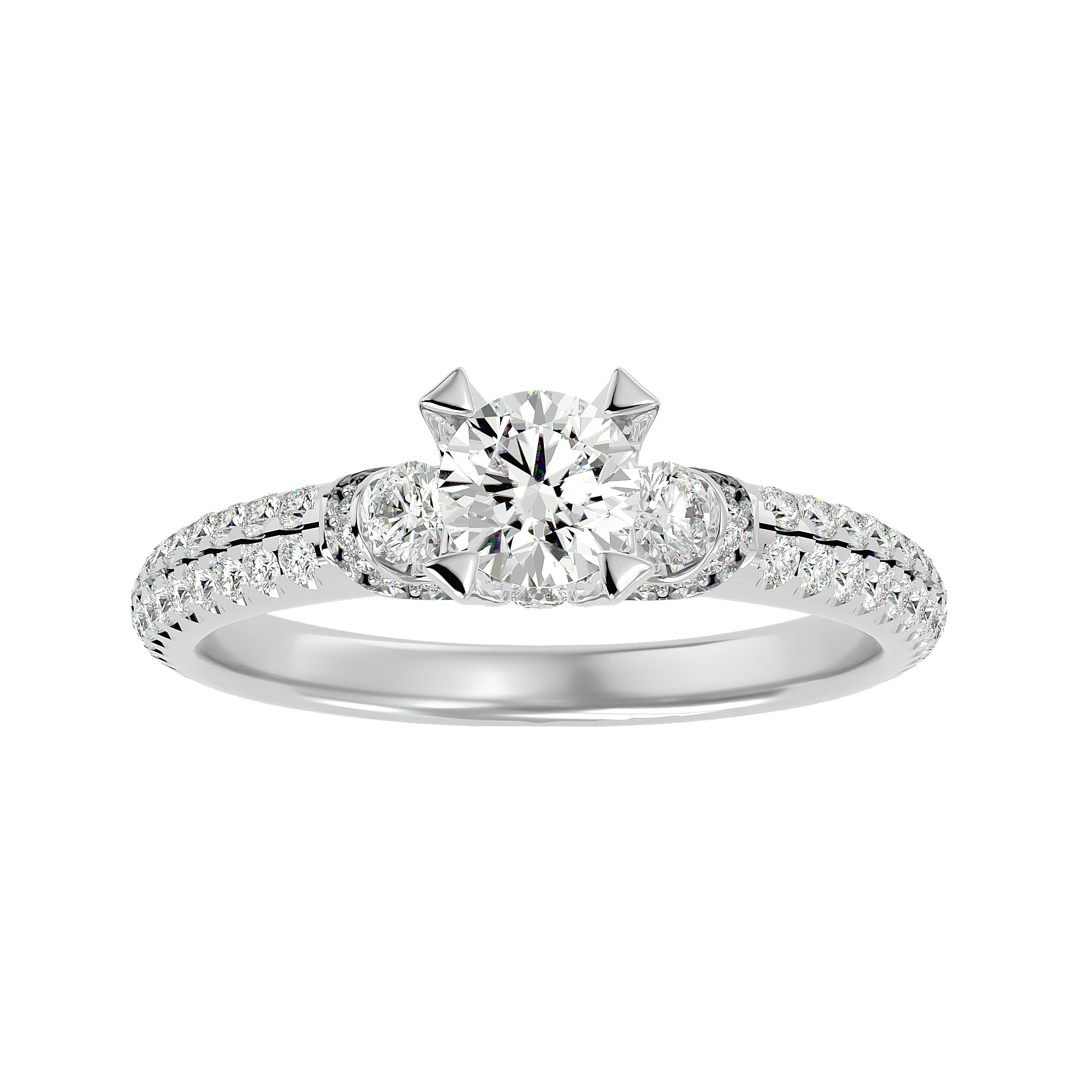 Regal Crown Diamond Ring
