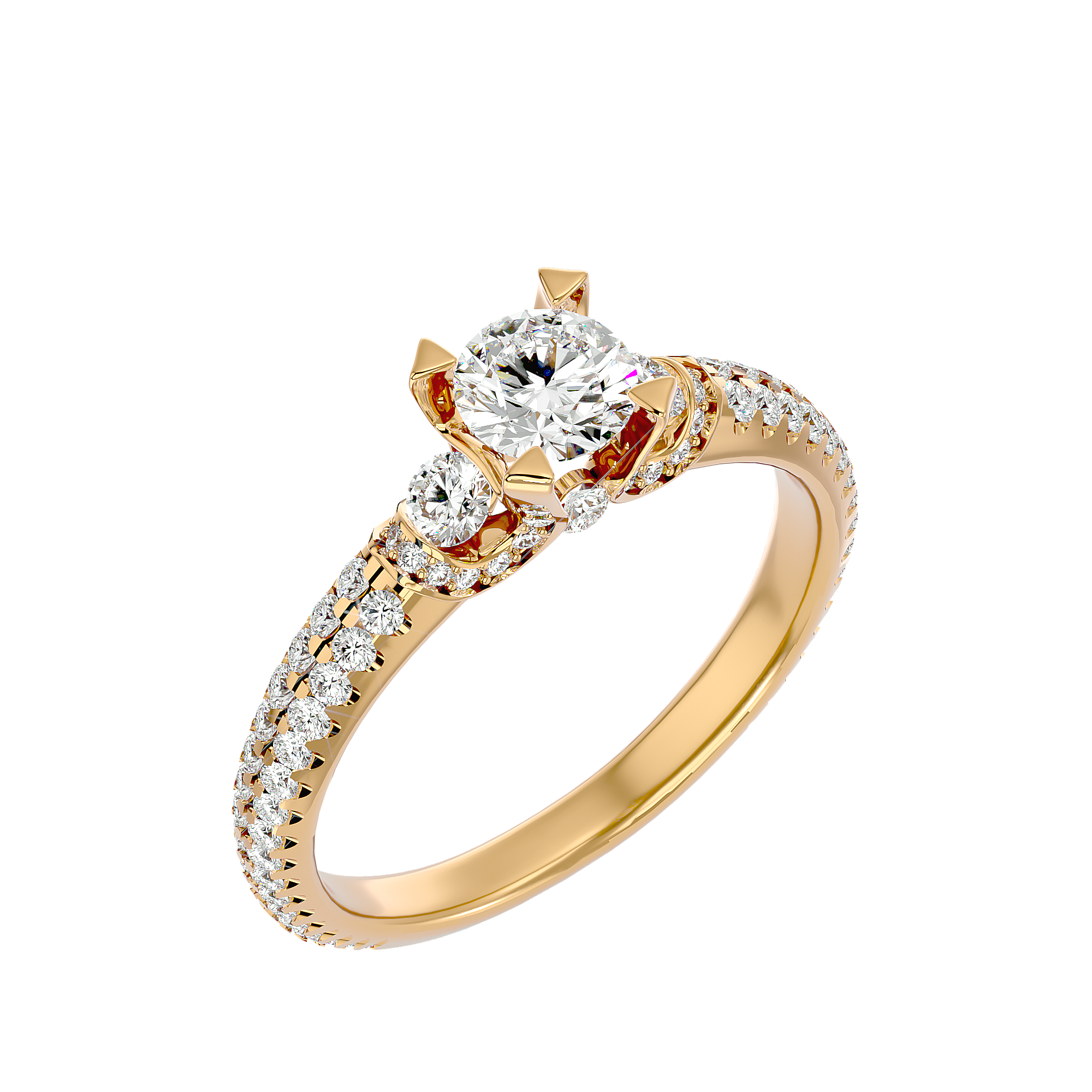 Regal Crown Diamond Ring