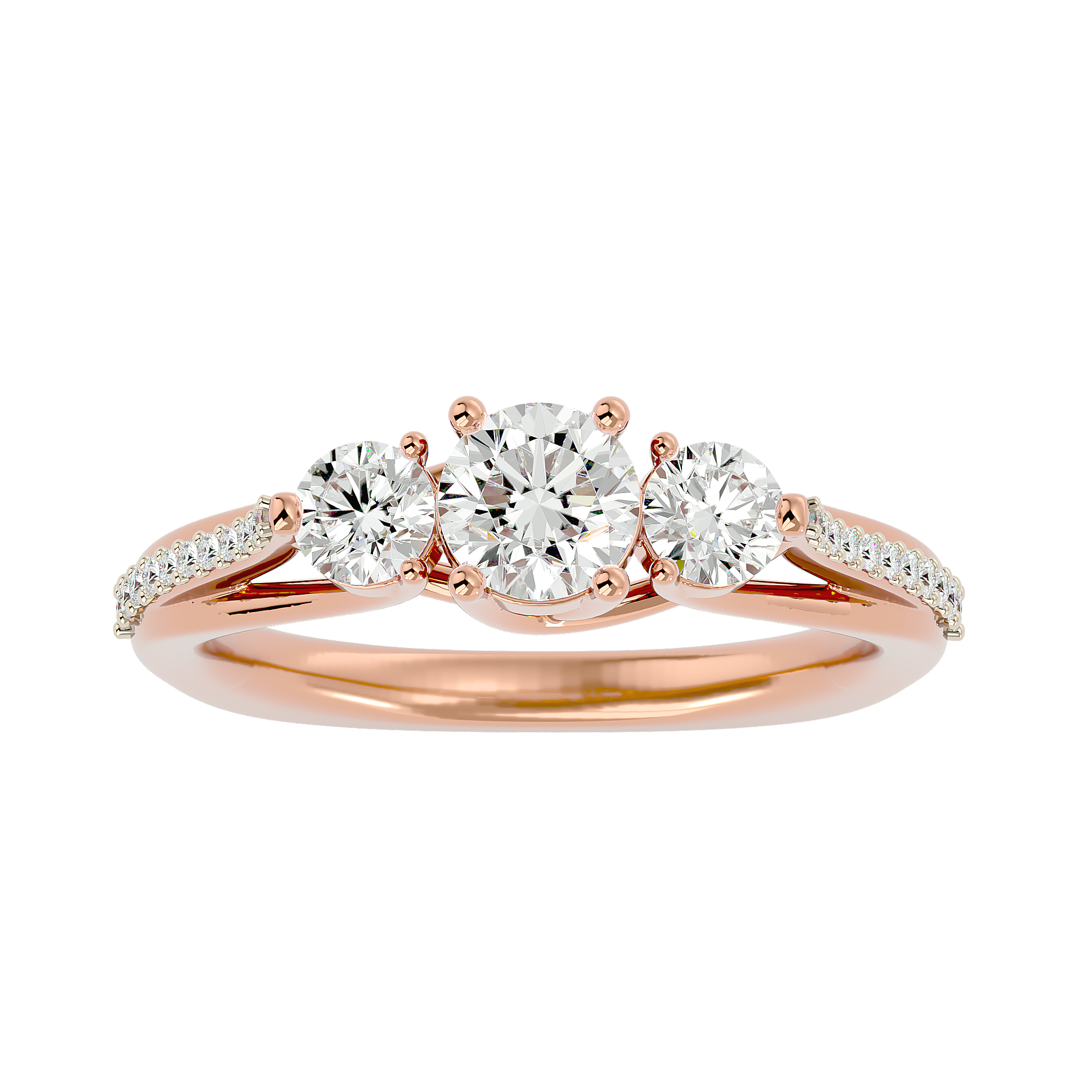 Eternal Trio Diamond Engagement Ring