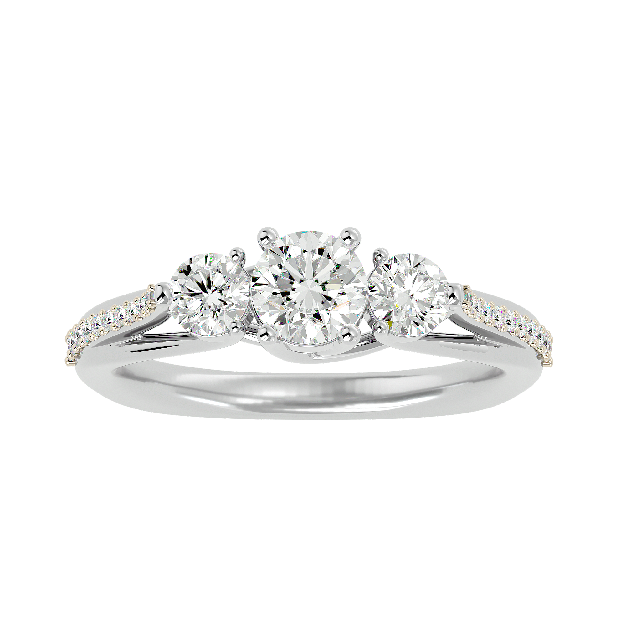 Eternal Trio Diamond Engagement Ring