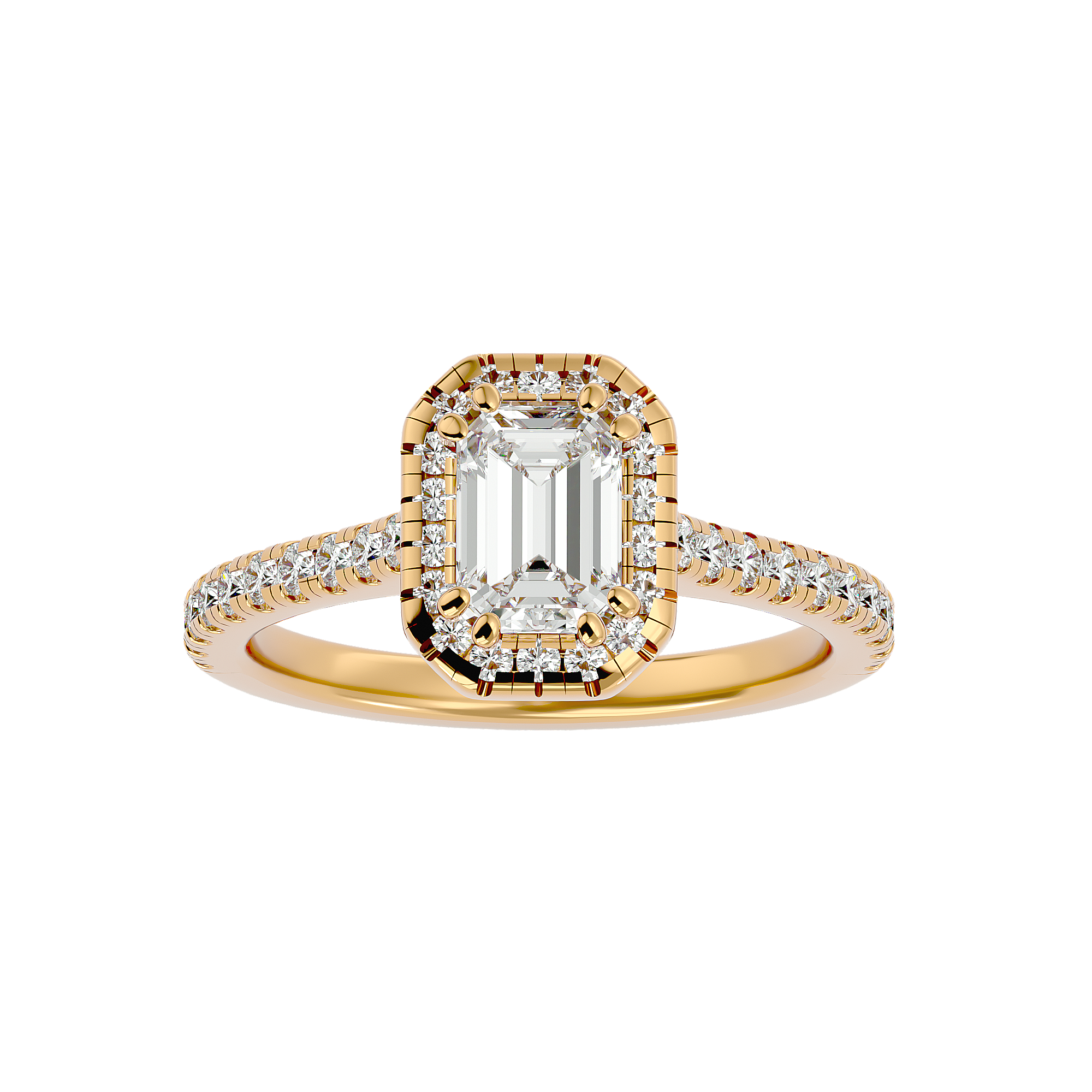 Elegant Embrace Halo Engagement Ring
